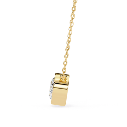 Radiant Aura Lab Grown Diamond Pendant with Chain