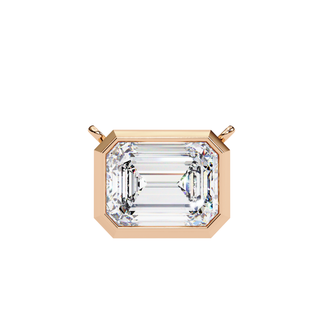 Regal Radiance Lab Grown Diamond Pendant with Chain