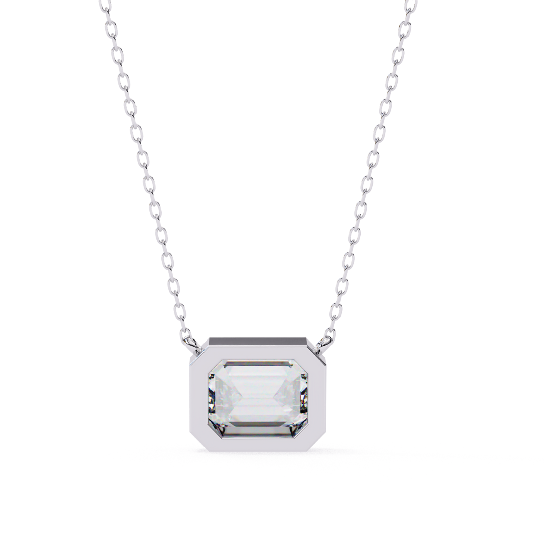 Regal Radiance Lab Grown Diamond Pendant with Chain