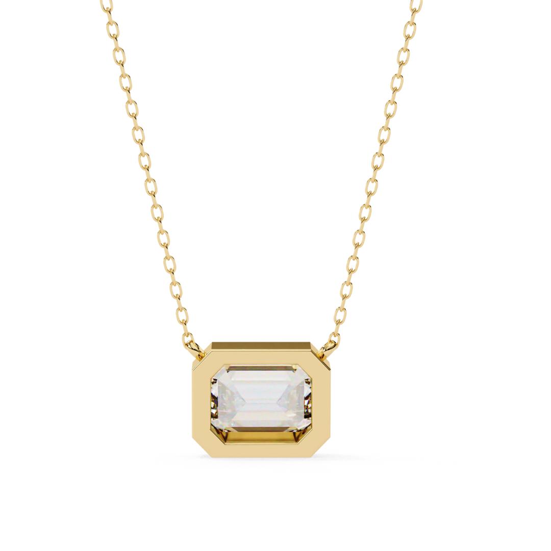 Regal Radiance Lab Grown Diamond Pendant with Chain