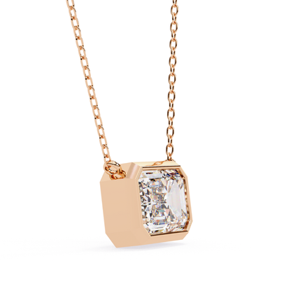 Regal Radiance Lab Grown Diamond Pendant with Chain