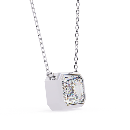 Regal Radiance Lab Grown Diamond Pendant with Chain