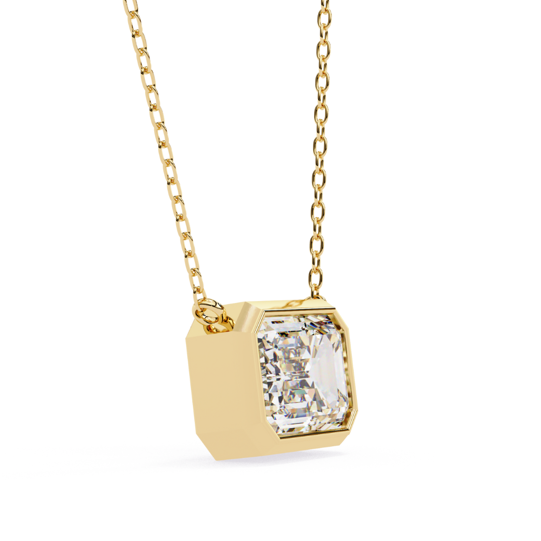 Regal Radiance Lab Grown Diamond Pendant with Chain