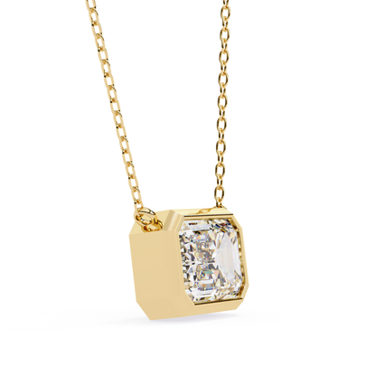 Regal Radiance Lab Grown Diamond Pendant with Chain