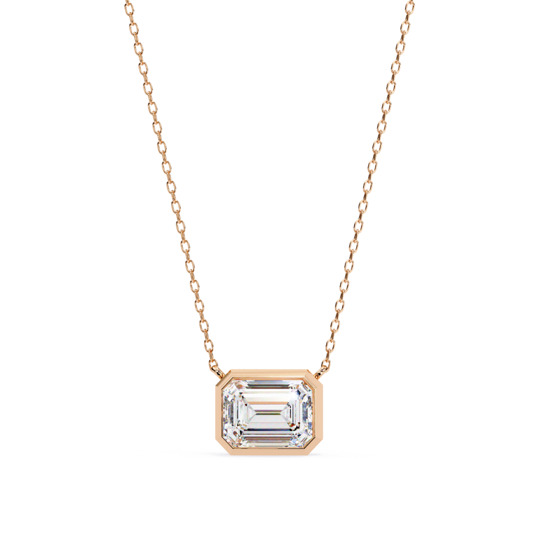 Regal Radiance Lab Grown Diamond Pendant with Chain
