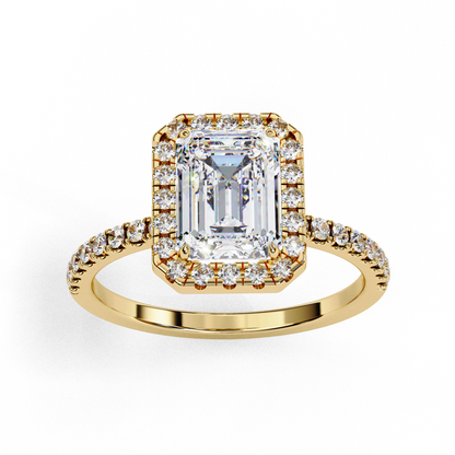 Elegance Crown Diamond Ring in Yellow Gold