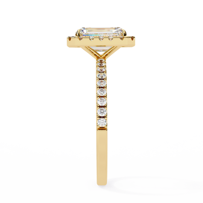 Elegance Crown Diamond Ring in Yellow Gold