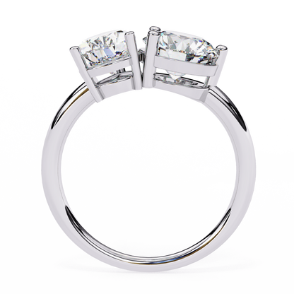 Eternal Duo Diamond Ring in White Gold