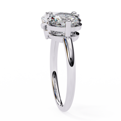 Eternal Duo Diamond Ring in White Gold