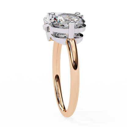 Eternal Duo Diamond Ring in Rose Gold