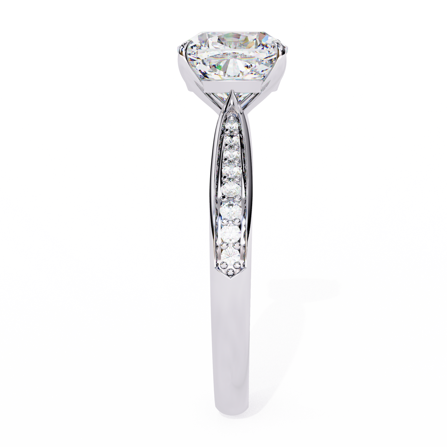 Nova Glow Diamond Ring in White Gold