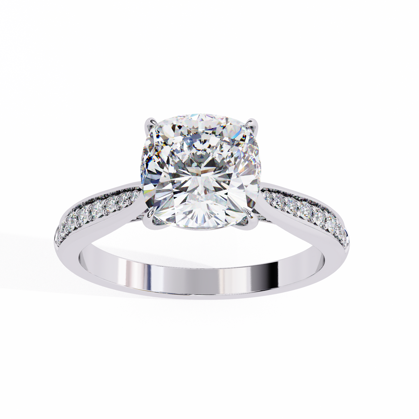 Nova Glow Diamond Ring in White Gold