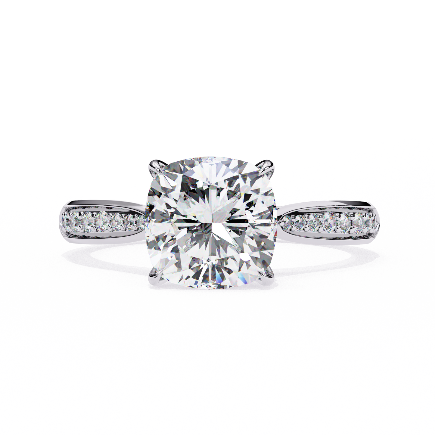 Nova Glow Diamond Ring in White Gold