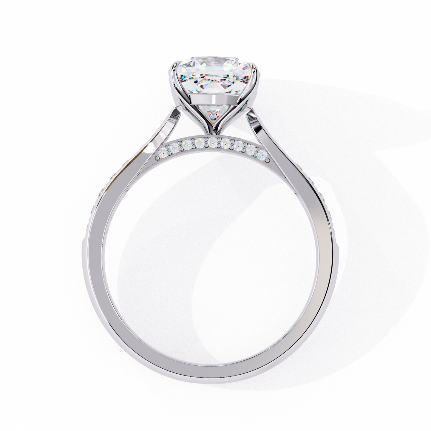 Nova Glow Diamond Ring in White Gold