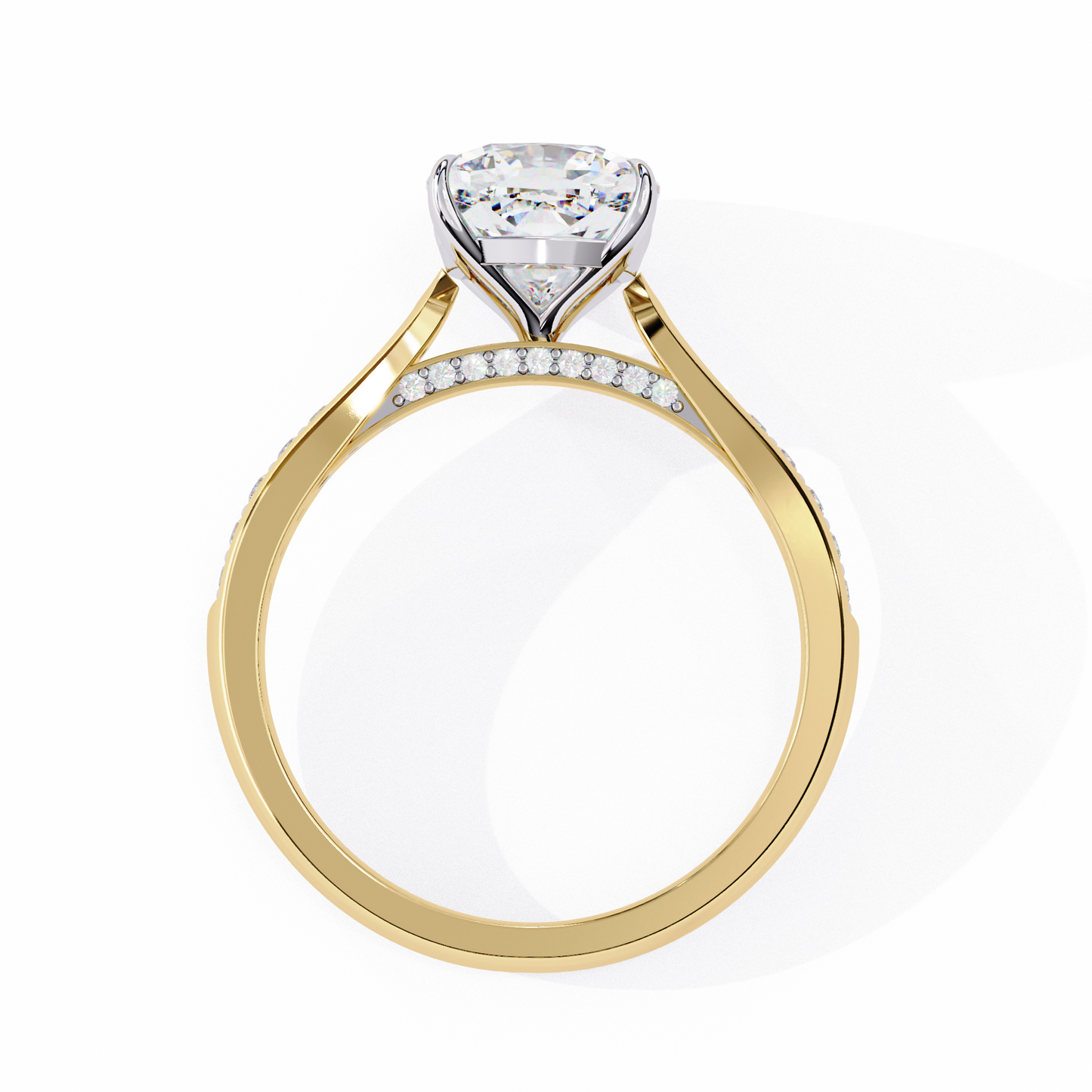 Nova Glow Diamond Ring in Yellow Gold