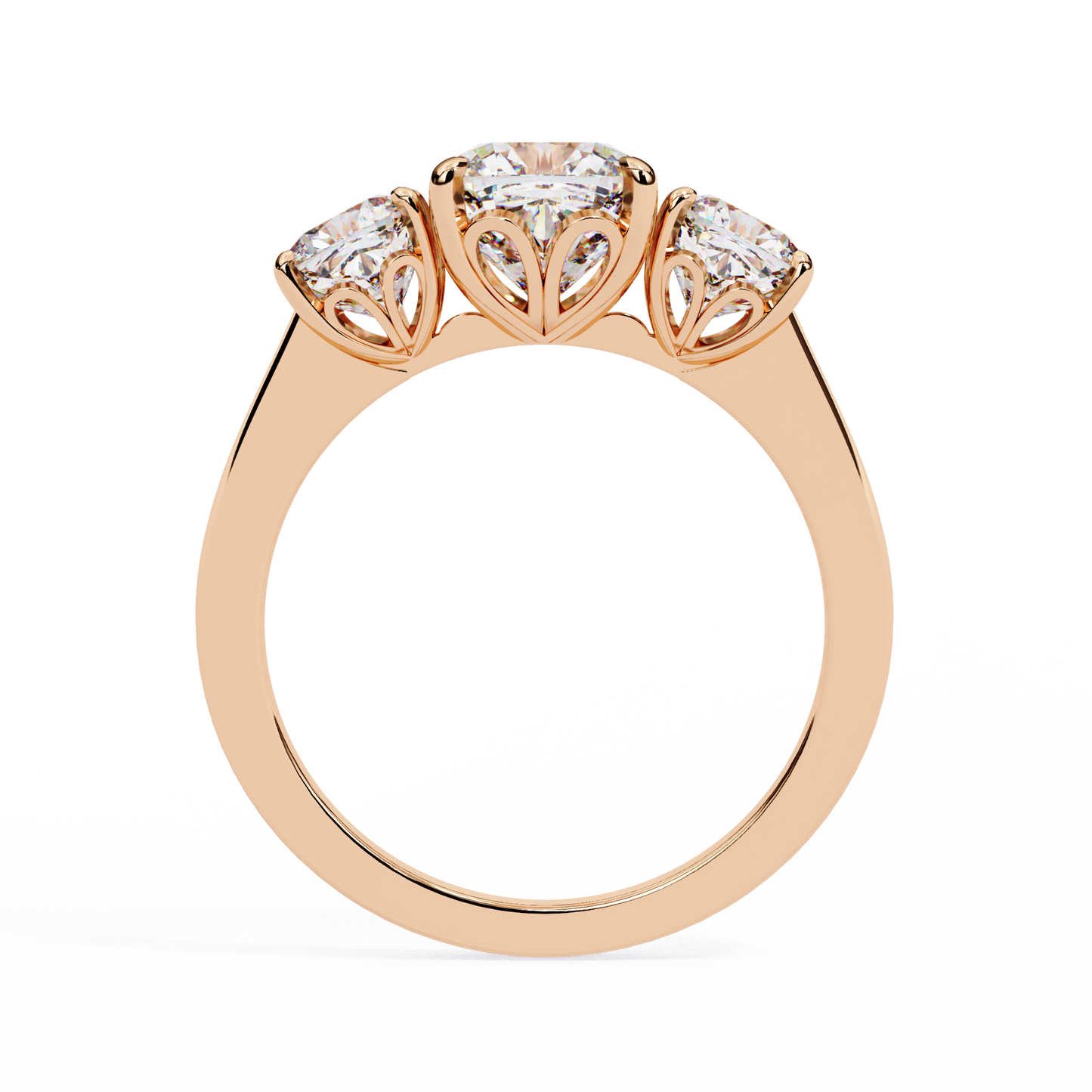Bliss Stunning Diamond Ring in Rose Gold