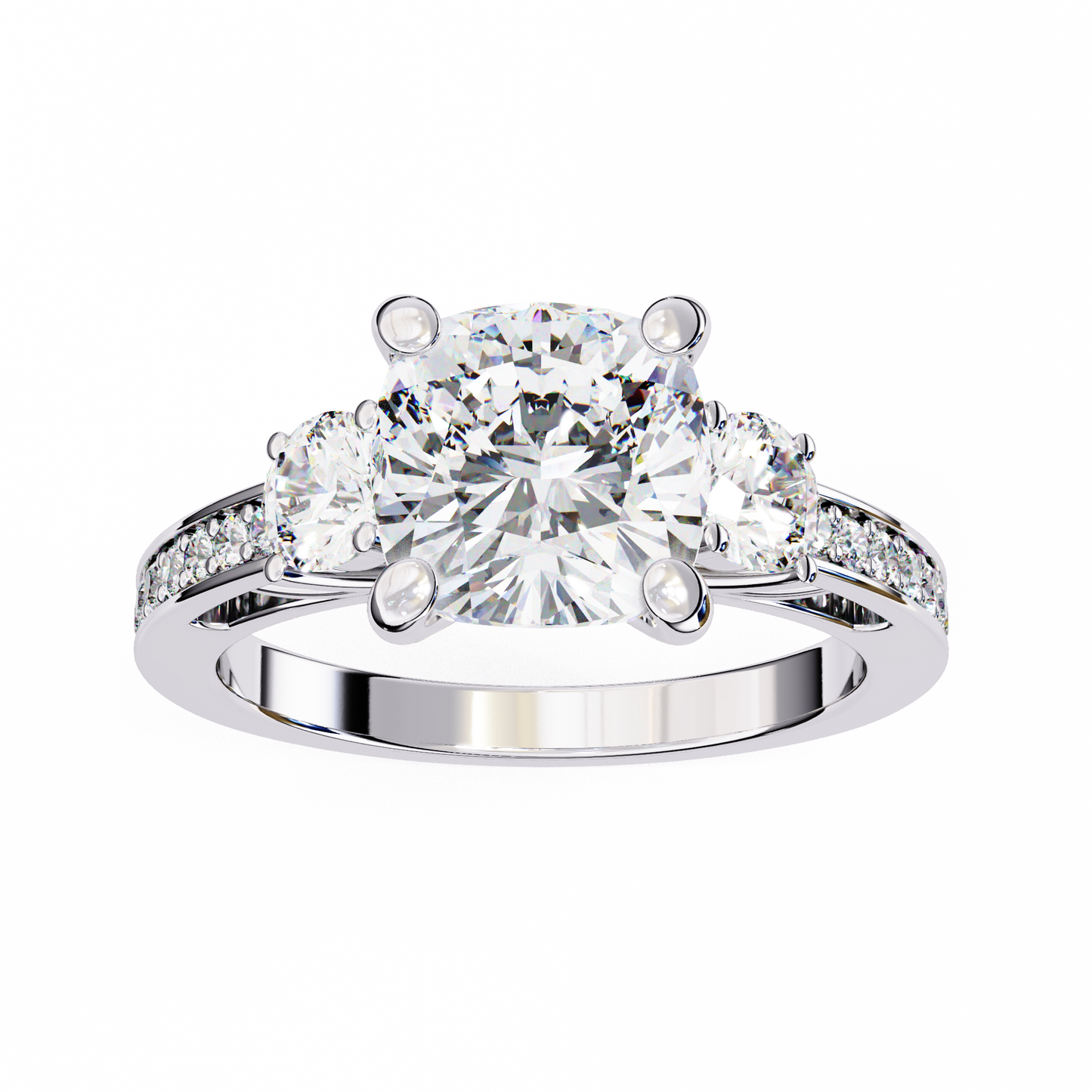 Luxe Trifecta Diamond Ring in White Gold