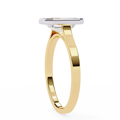 Paragon Emerald-Cut Diamond Ring in Yellow Gold