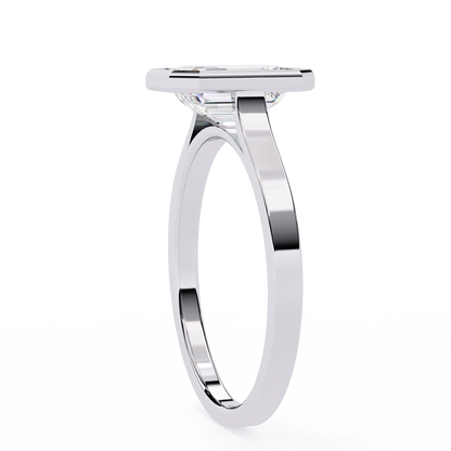 Paragon Emerald-Cut Diamond Ring in White Gold