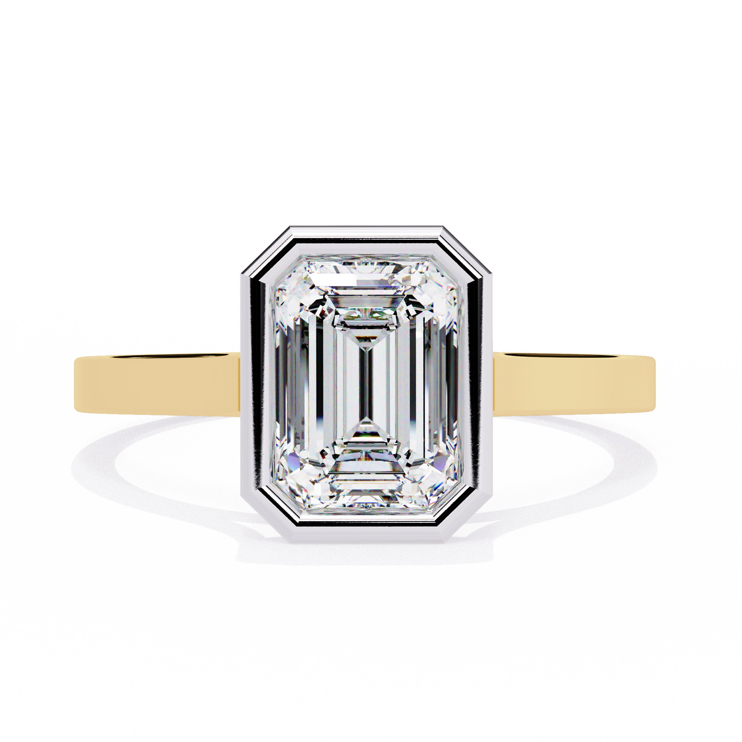 Paragon Emerald-Cut Diamond Ring in Yellow Gold