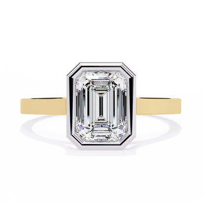 Paragon Emerald-Cut Diamond Ring in Yellow Gold