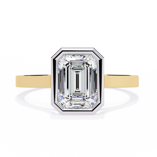 Paragon Emerald-Cut Diamond Ring in Yellow Gold