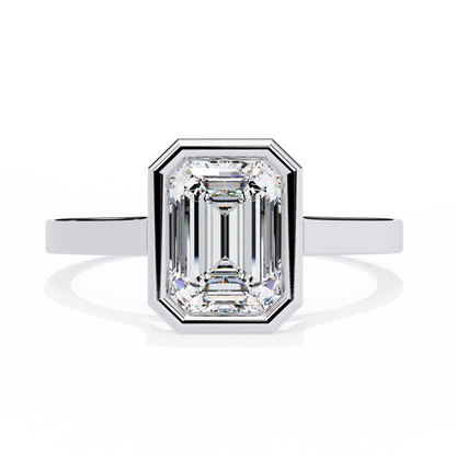 Paragon Emerald-Cut Diamond Ring in White Gold