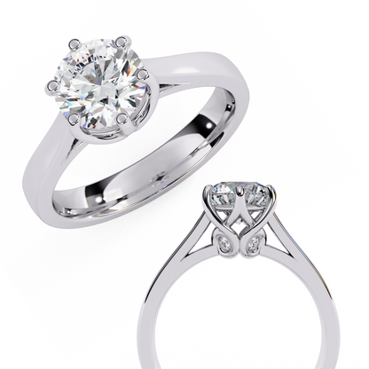 Diamond Majesty Ring in White Gold