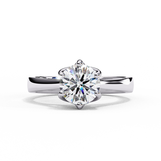 Diamond Majesty Ring in White Gold