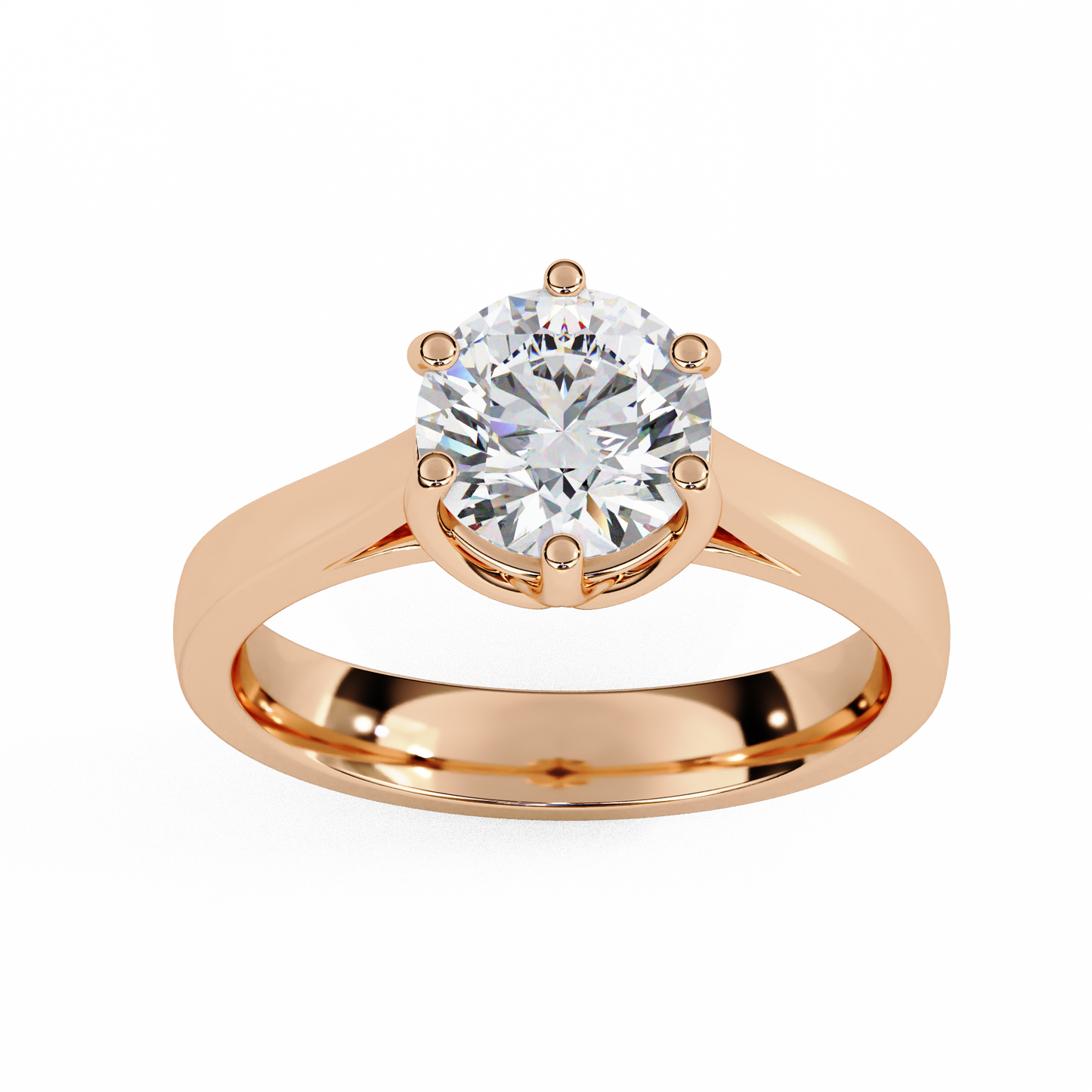 Diamond Majesty Ring in Rose Gold