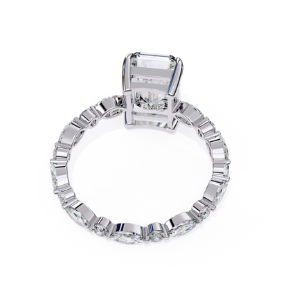 Radiant diamond white gold ring
White gold radiant diamond band
Radiant cut diamond ring back view
White gold ring with radiant center
Radiant diamond ring open gallery
White gold radiant diamond setting
Radiant diamond ring rear angle
White gold band with radiant stone
Radiant cut diamond white gold ring
White gold radiant diamond ring