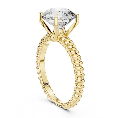 Rope band solitaire diamond ring side angle
Solitaire diamond ring rope shank side
Round solitaire diamond ring rope band side
Rope detail solitaire diamond ring profile
Classic solitaire diamond ring side view
Bridal solitaire diamond ring rope band side
Luxury solitaire diamond ring rope shank
Minimal solitaire diamond ring side look
Fine solitaire diamond ring rope band side
Solitaire diamond ring rope design side