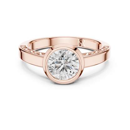 Rose bezel set round diamond ring
Round diamond bezel ring rose tone
Bezel round diamond ring front view
Minimal bezel round diamond band
Classic bezel round diamond ring
Smooth band bezel round diamond ring
Everyday bezel round diamond ring
Modern bezel round diamond ring
Polished bezel round diamond band
Simple bezel round diamond ring