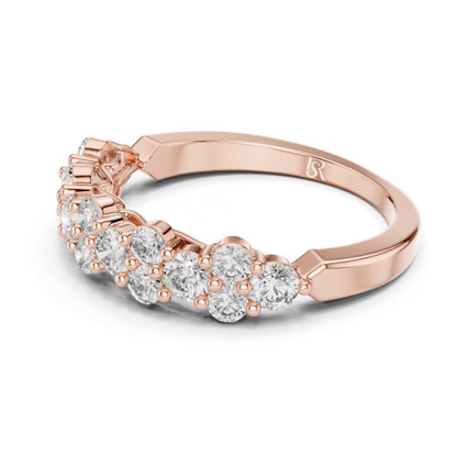 Side view rose gold diamond cluster band ring
Rose gold round diamond band side angle
Diamond cluster wedding band side view
Rose gold multi diamond ring side profile
Round diamond stackable band side view
Shared prong diamond band rose gold
Rose gold floral diamond ring side view
Minimal diamond cluster band side angle
Rose gold round diamond statement band
Side profile diamond anniversary band ring