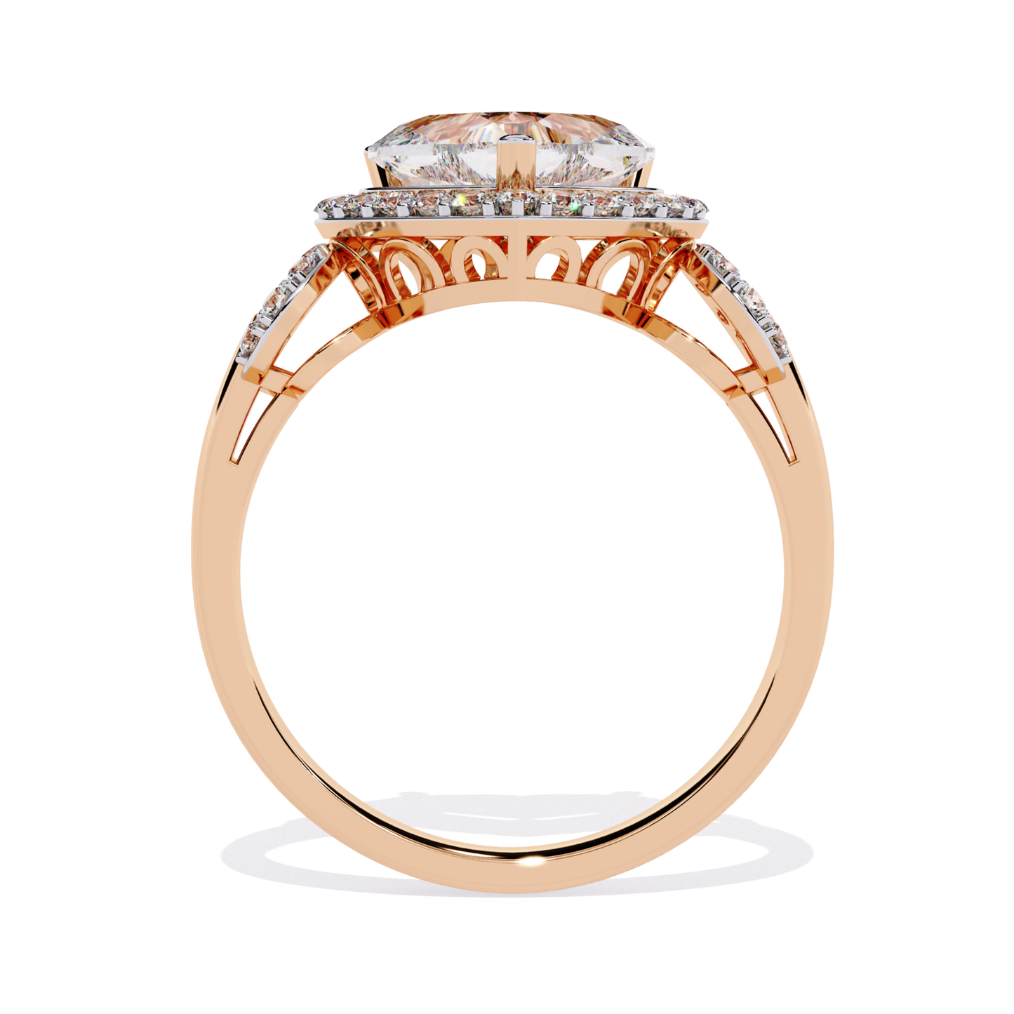 Rose gold diamond halo ring side view
Diamond halo ring rose gold profile
Rose gold ring with halo setting side
Diamond halo ring band side view
Rose gold diamond ring gallery view
Halo diamond ring rose gold side
Rose gold ring diamond halo angle
Diamond halo ring side profile
Rose gold halo ring band detail
Diamond halo ring rose gold view
