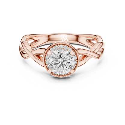 rose gold diamond halo ring
rose gold round diamond ring
rose gold diamond twist band
rose gold diamond front view ring
rose gold diamond braided band
rose gold diamond ring close view
rose gold diamond side design ring
rose gold classic diamond ring
rose gold diamond jewelry ring
rose gold diamond daily wear ring