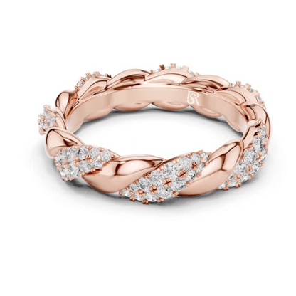 Rose gold diamond leaf pattern eternity ring
Diamond leaf eternity band in rose gold
Rose gold curved leaf diamond band
Nature inspired diamond eternity ring
Rose gold marquise leaf diamond ring
Diamond cluster leaf style wedding band
Rose gold floral inspired diamond ring
Leaf motif diamond eternity band
Rose gold elegant diamond leaf ring
Diamond accented leaf pattern band ring