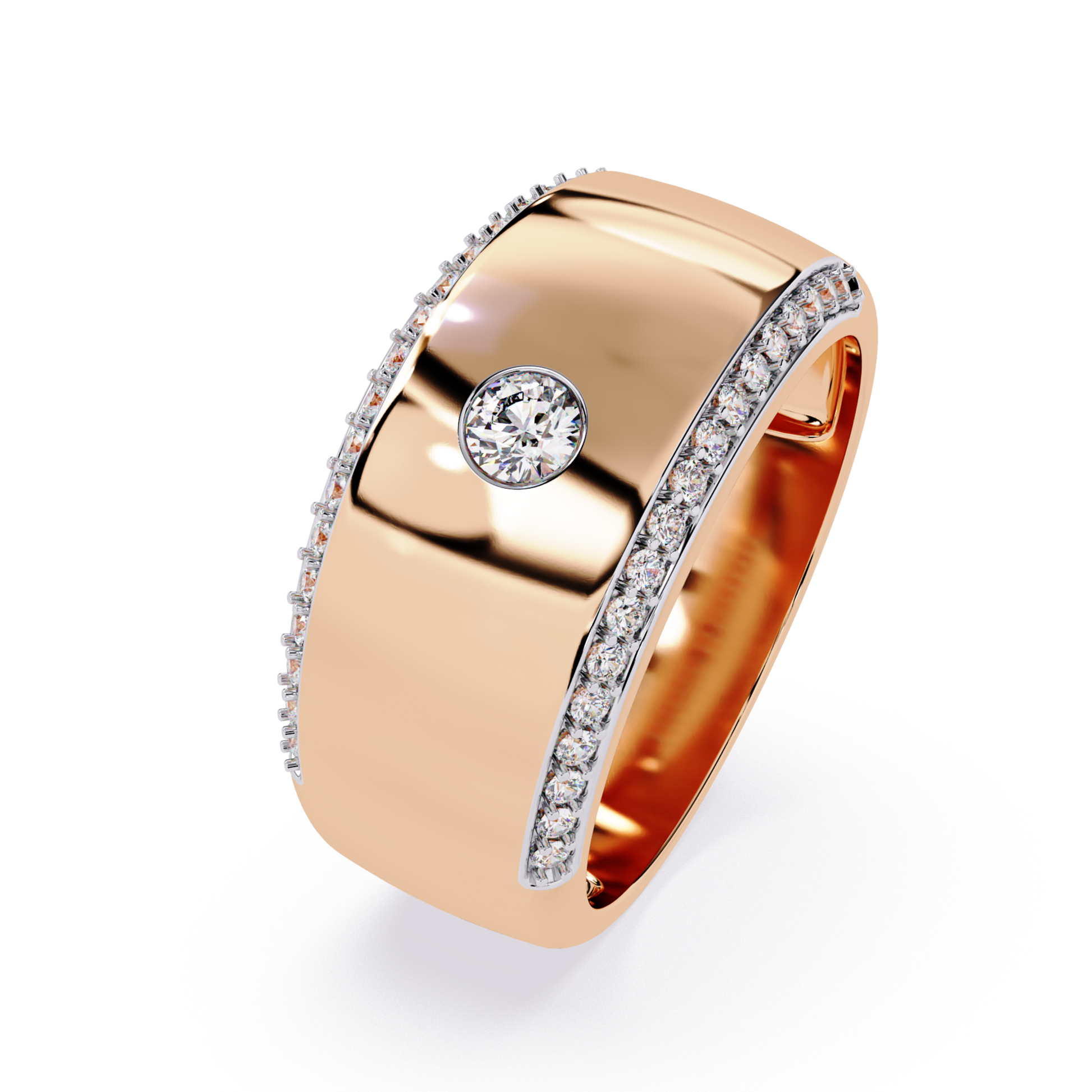 Rose gold diamond ring band
Rose gold band with center diamond
Rose gold diamond wedding ring
Rose gold wide diamond band
Rose gold luxury diamond ring
Rose gold men diamond band
Rose gold polished diamond ring
Rose gold diamond band side stones
Rose gold premium diamond ring
Rose gold modern diamond band