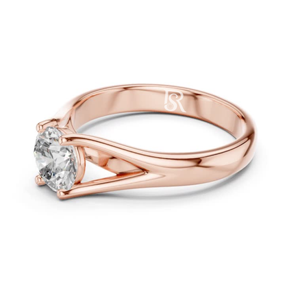 Rose gold diamond solitaire ring side view
Rose gold round diamond ring side angle
Rose gold solitaire diamond ring band view
Rose gold diamond ring smooth band side
Rose gold solitaire ring side profile
Rose gold diamond ring prong side detail
Rose gold round diamond solitaire side
Rose gold diamond ring metal finish side
Rose gold solitaire ring side close view
Rose gold diamond ring side setting