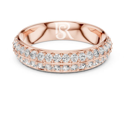 Rose gold double row diamond eternity ring
Round diamond eternity band in rose gold
Minimal diamond wedding band for women
Rose gold diamond stackable ring
Double line diamond ring in rose gold
Elegant rose gold diamond band ring
Lab diamond eternity ring for women
Classic pavé diamond rose gold band
Fine diamond eternity band in rose gold
Modern rose gold diamond stack ring