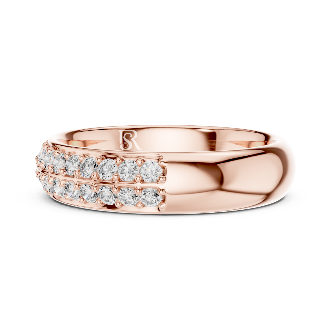 Rose gold double row diamond pave ring
Wide rose gold band with diamonds
Modern rose gold diamond ring
Double line diamond band in rose gold
Elegant pave diamond rose gold band
Minimal rose gold diamond ring
Lab diamond pave ring for women
Thick rose gold diamond statement ring
Fine diamond pave band in rose gold
Contemporary rose gold diamond band