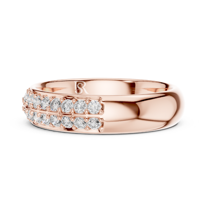 Rose gold double row diamond pave ring
Wide rose gold band with diamonds
Modern rose gold diamond ring
Double line diamond band in rose gold
Elegant pave diamond rose gold band
Minimal rose gold diamond ring
Lab diamond pave ring for women
Thick rose gold diamond statement ring
Fine diamond pave band in rose gold
Contemporary rose gold diamond band
