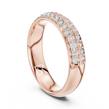 Rose gold double row diamond ring band
Curved diamond band ring in rose gold
Modern rose gold diamond band ring
Double line diamond ring in rose gold
Elegant rose gold diamond ring band
Minimal rose gold diamond band for women
Lab diamond band ring in rose gold
Fine double row diamond rose gold band
Contemporary rose gold diamond ring
Round diamond band ring for women