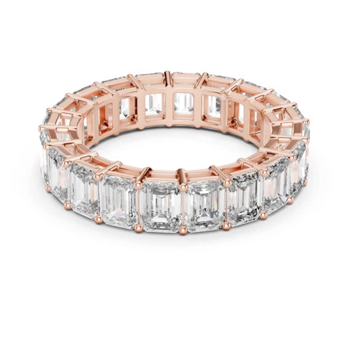 Rose gold emerald cut diamond eternity band for women
Luxury rose gold eternity ring with emerald diamonds
Emerald cut diamond eternity band in rose gold
Elegant rose gold full eternity diamond ring
Statement eternity band with emerald cut diamonds
Fine rose gold ring with emerald diamonds
Prong set emerald cut diamond eternity band
Modern rose gold emerald diamond wedding ring
Premium eternity band with emerald cut stones
Rose gold eternity ring with large emerald diamonds