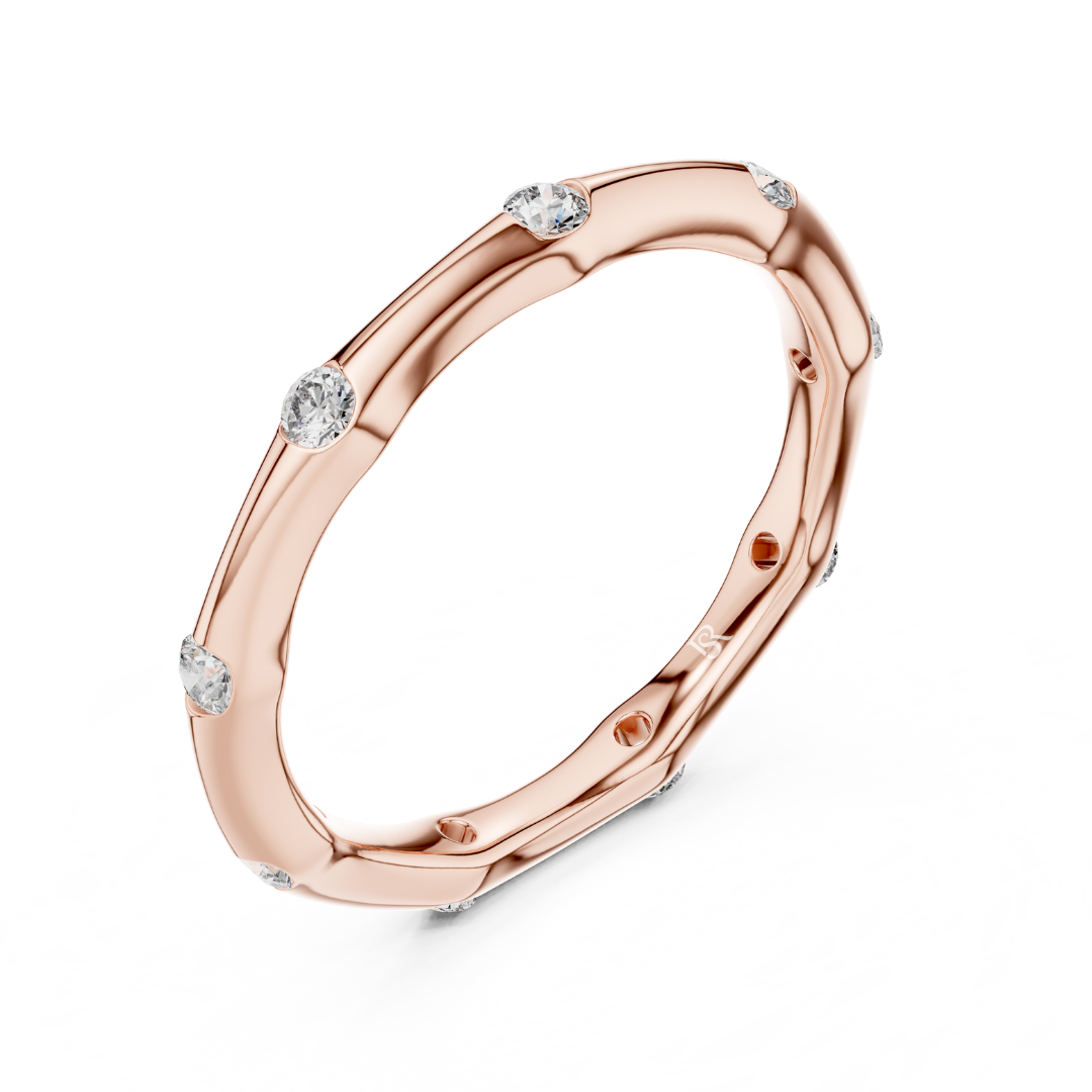 Rose gold flush set diamond band
Minimal rose gold diamond eternity ring
Rose gold scattered diamond wedding band
Modern flush set diamond band in rose gold
Slim rose gold diamond stacking ring
Round diamond band ring in rose gold
Rose gold minimalist diamond ring
Delicate rose gold diamond eternity band
Contemporary rose gold diamond band
Simple rose gold flush diamond ring