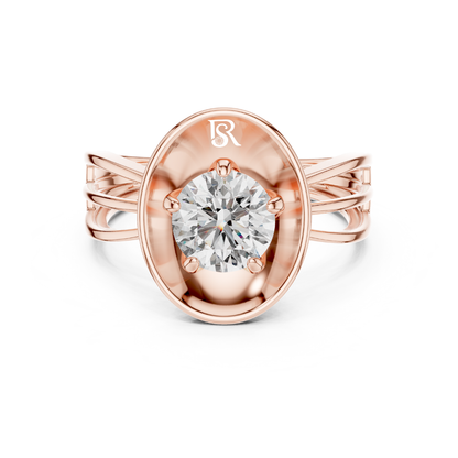 Rose gold oval frame round diamond ring
Oval frame ring with round diamond in rose gold
Rose gold round diamond oval ring front view
Oval setting round diamond rose gold ring
Rose gold classic round diamond ring
Oval frame solitaire round diamond ring
Rose gold oval design ring with round diamond
Round diamond ring with oval rose gold frame
Rose gold oval frame diamond ring
Oval frame rose gold ring with round diamond