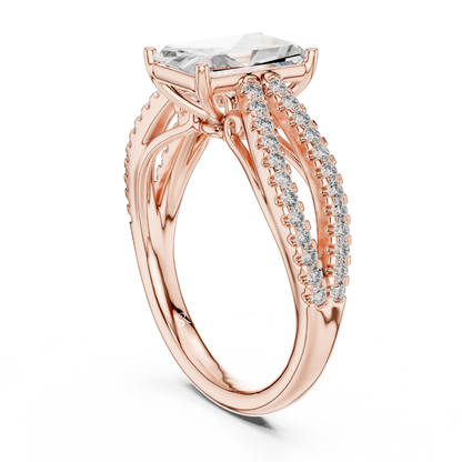 Back side view radiant cut diamond ring in rose gold
Rose gold radiant diamond ring with split pave shank rear angle
Radiant cut diamond engagement ring back profile in rose gold
Rose gold radiant center stone ring with double pave band
Rear side angle radiant diamond bridal ring in rose gold
Rose gold radiant diamond ring with open gallery detail
Split shank radiant cut ring back side view in rose gold
Rose gold radiant diamond ring with pave accents rear profile
Luxury radiant cut engagement ring in rose 
