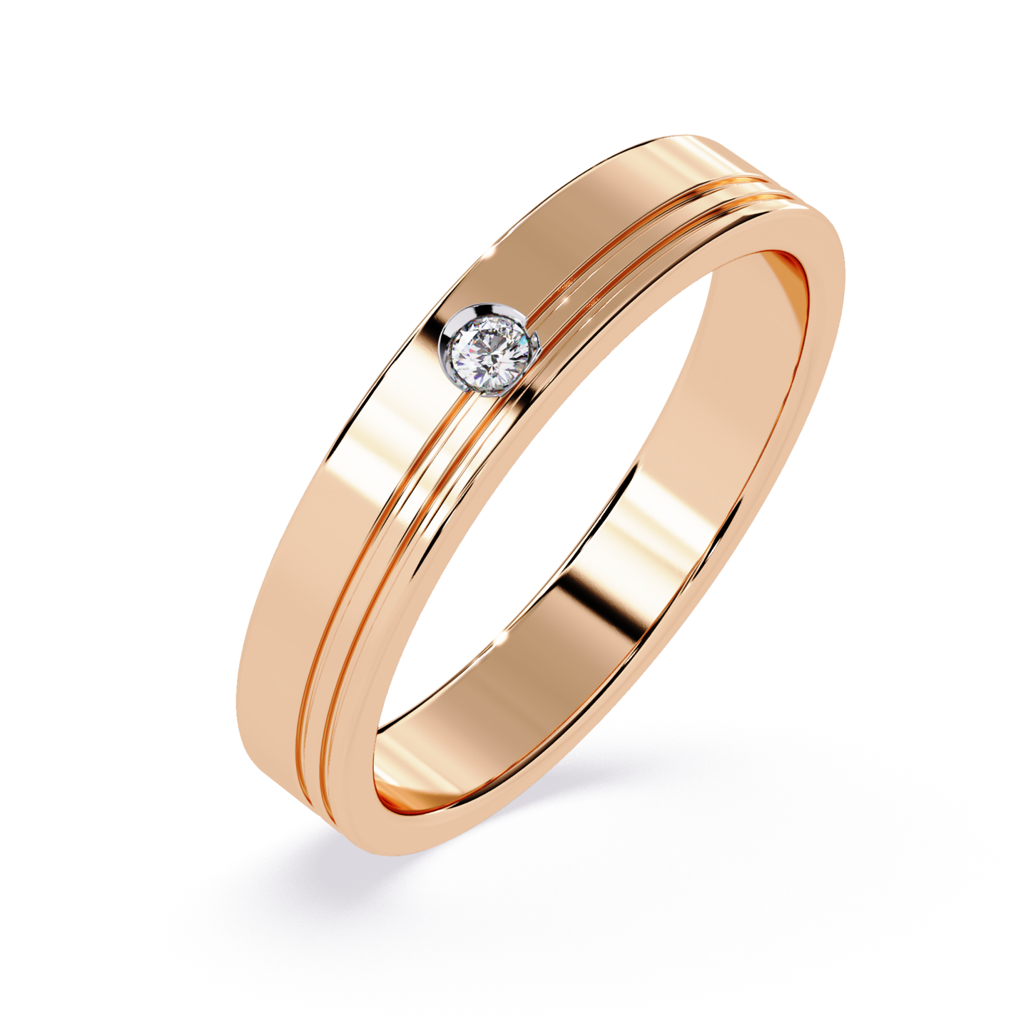 Rose gold round diamond band ring
Rose gold diamond band front view
Polished rose gold diamond band
Rose gold round diamond ring band
Classic rose gold diamond band
Rose gold diamond band close view
Minimal rose gold diamond band ring
Rose gold smooth diamond band
Rose gold diamond band side view
Rose gold round diamond band design