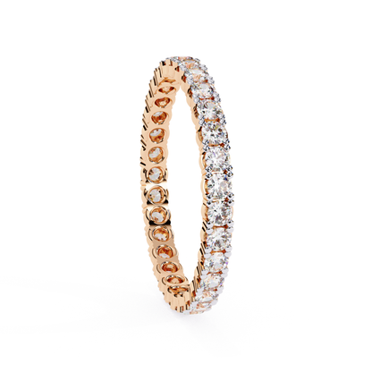 Rose gold eternity band with round diamonds
Round diamond eternity ring in rose gold
Rose gold diamond full band ring
Diamond eternity band side view
Rose gold ring with round diamond line
Round diamond eternity band in rose gold
Rose gold band with set diamonds
Round diamond rose gold eternity ring
Rose gold diamond band close view
Full diamond eternity ring in rose gold