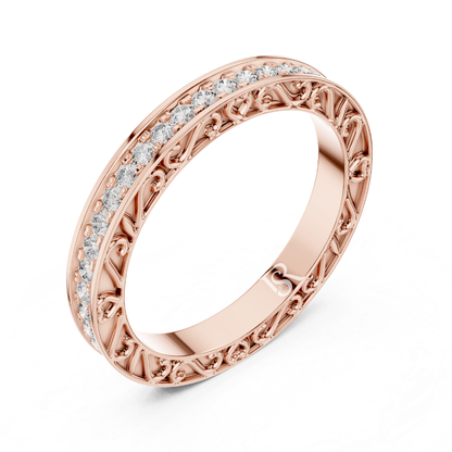 Rose gold round diamond eternity ring angle view
Angled view of rose gold diamond eternity band
Rose gold eternity ring with round diamonds
Elegant round diamond band ring in rose gold
Vintage style rose gold diamond eternity ring
Fine rose gold ring with brilliant diamonds
Luxury round diamond eternity band for women
Stackable rose gold diamond ring side angle
Delicate rose gold eternity ring with diamonds
Modern rose gold diamond wedding band perspective view